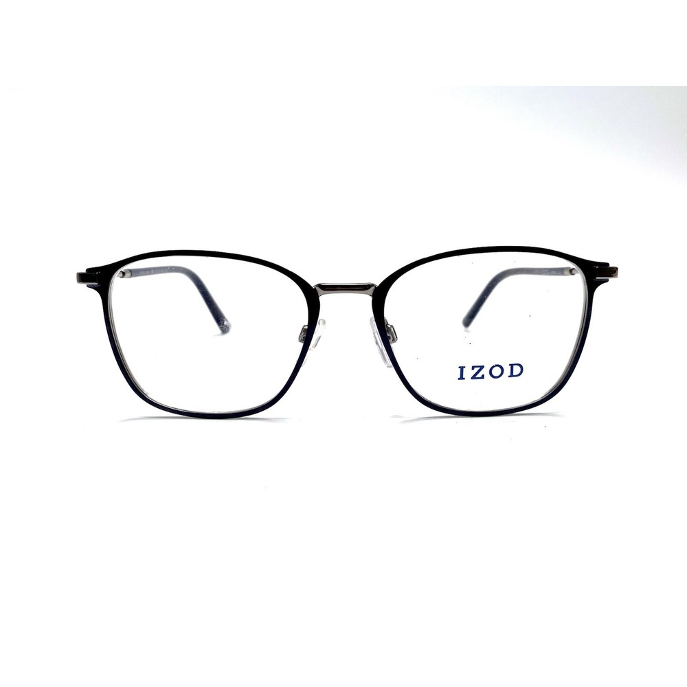 New IZOD Blue & Silver Square Oval Glasses Italy IZ 2115 52 18 140